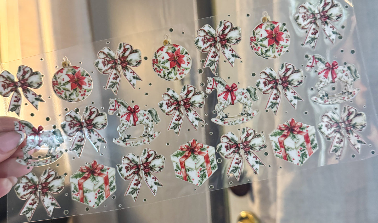 White Xmas Bows