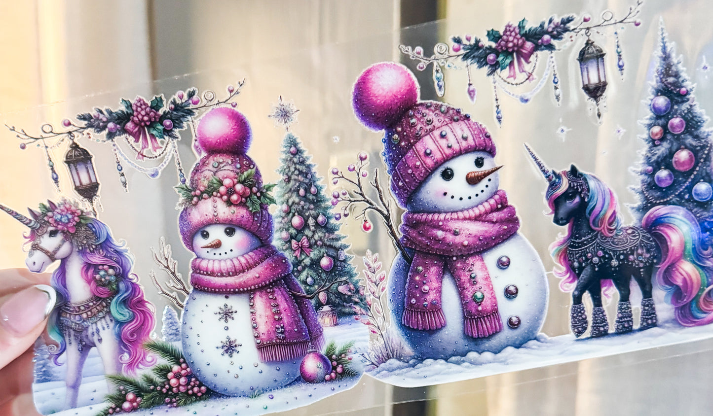 Pink Snowmen