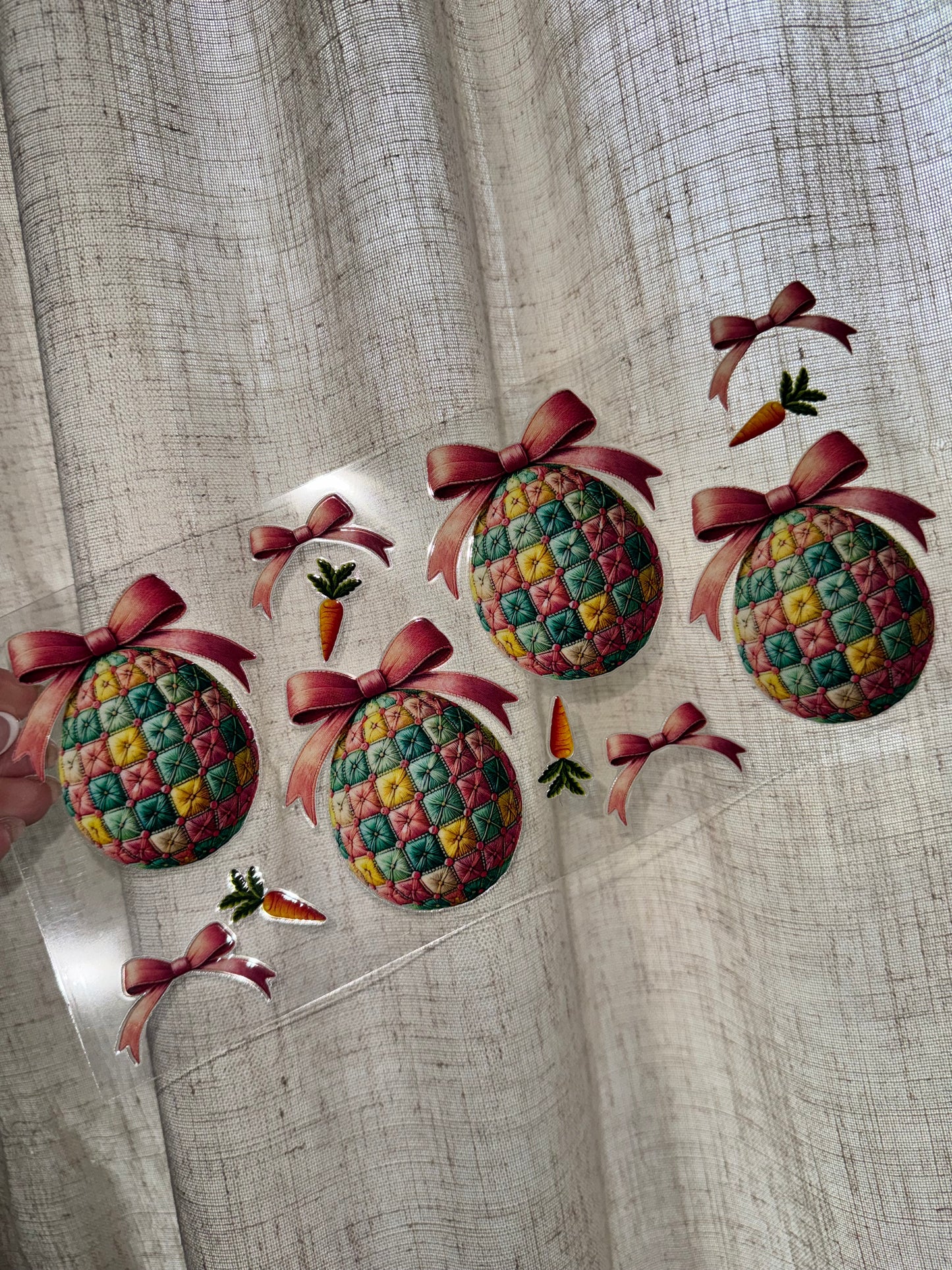 Quilted Easter Eggs