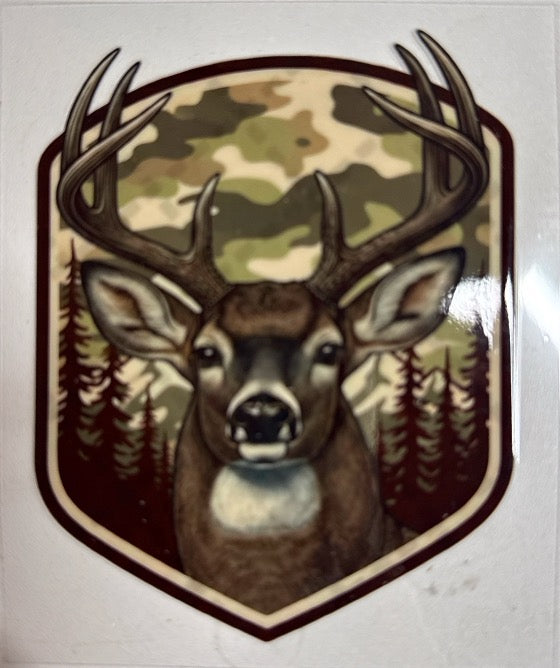 Camo Deer DECAL