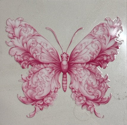 Pink Butterfly DECAL