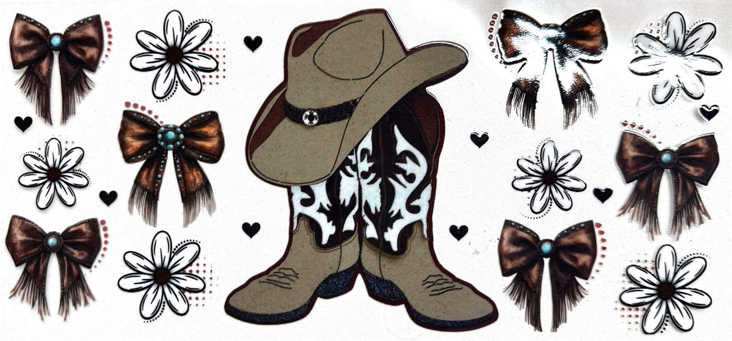 Cowgirl boots and bows