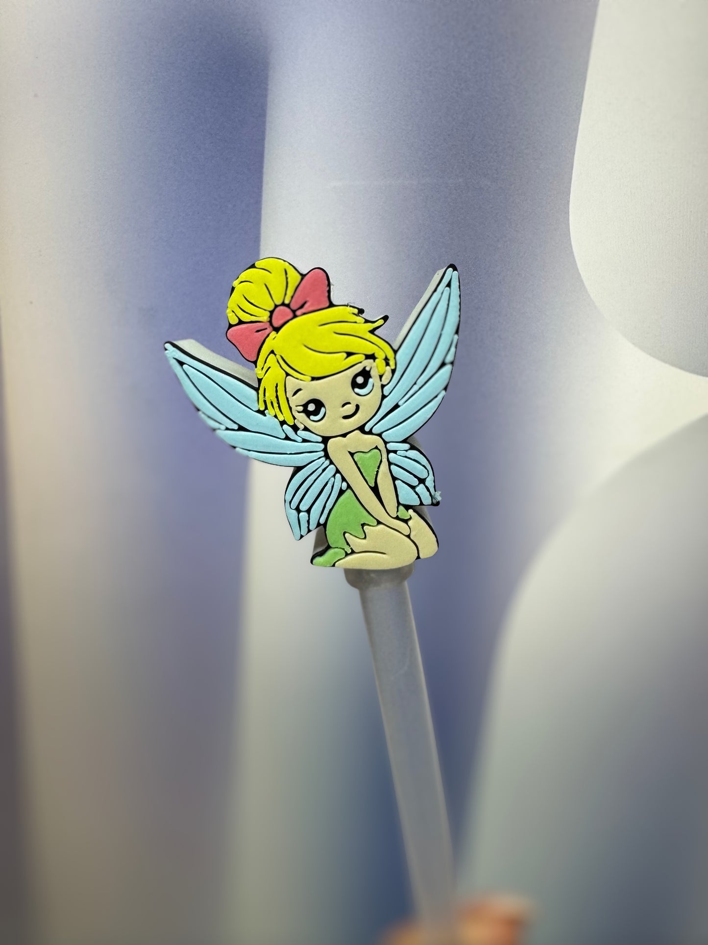 3D Tink Straw Topper