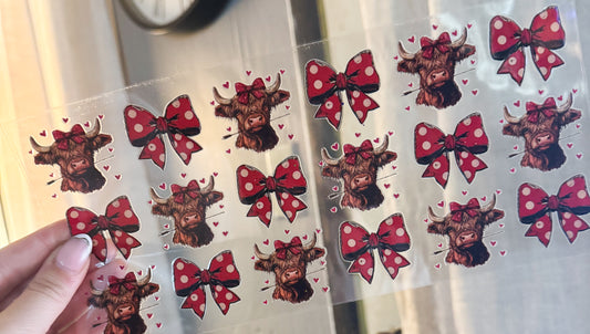 Red Bow Cows