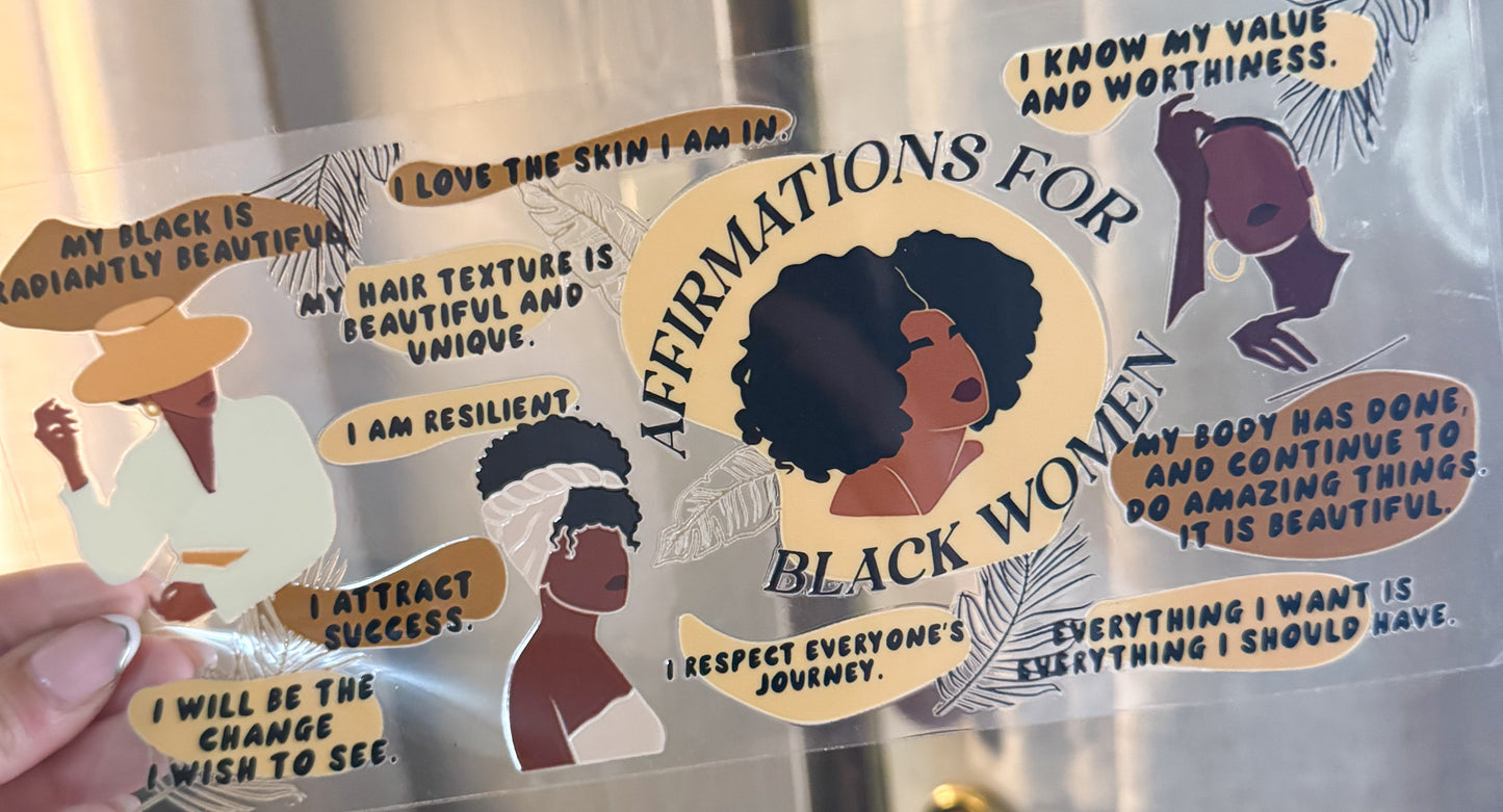 Black women Affirmations