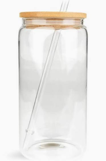 16oz Glass Tumbler (No Glitter/Lava)