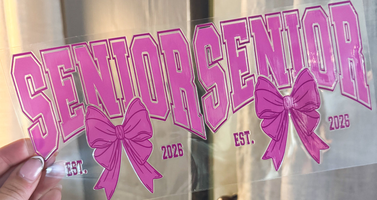 Pink Bow Senior