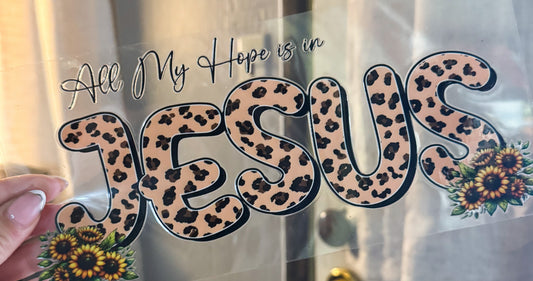 All my hope is in Jesus