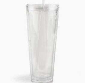 24oz Acrylic Snowglobe Tumbler