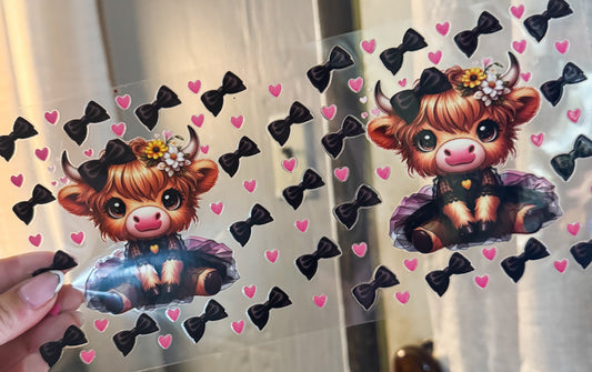 Cow with bow