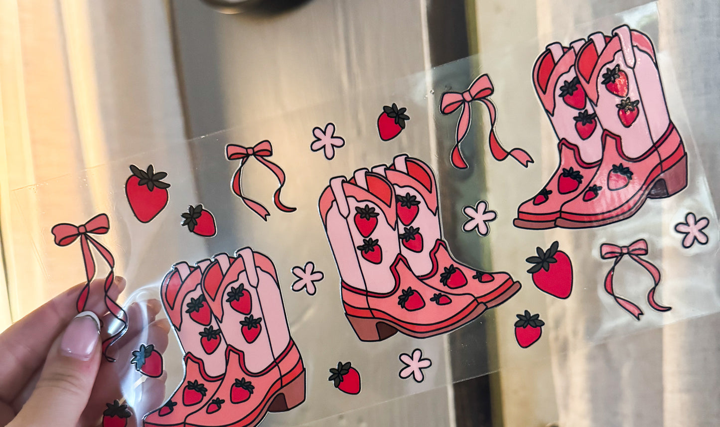 Strawberry boots