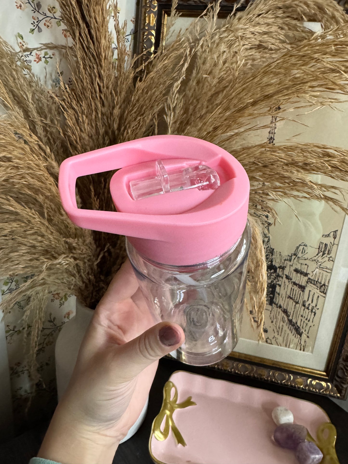 10oz Kids Snowglobe Light Pink