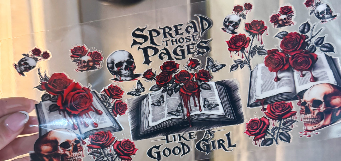 Spread those pages