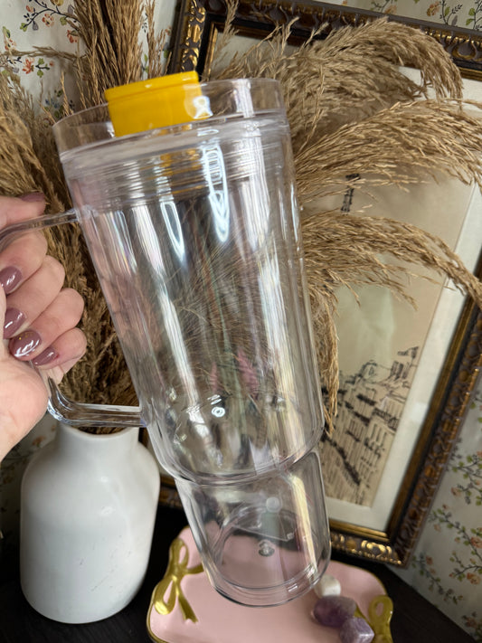 40oz Acrylic Snowglobe Yellow