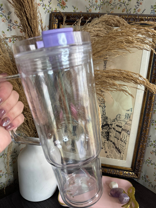 40oz Acrylic Snowglobe Purple