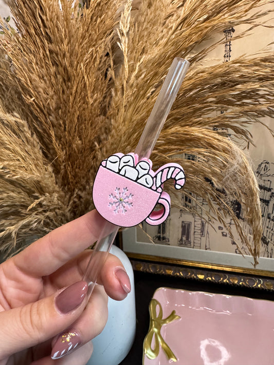 Pink Hot Cocoa 3D topper