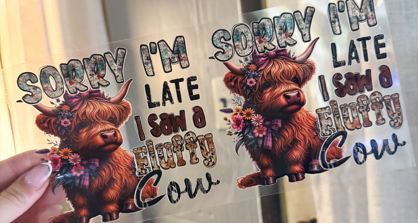 I’m late i saw a cow