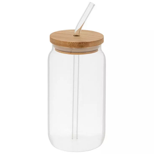 16oz Glass snowglobe Glitter or Honey Drip