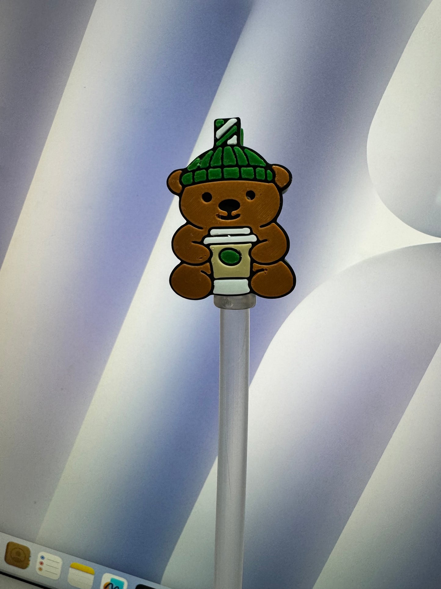 3D Bear Straw Topper