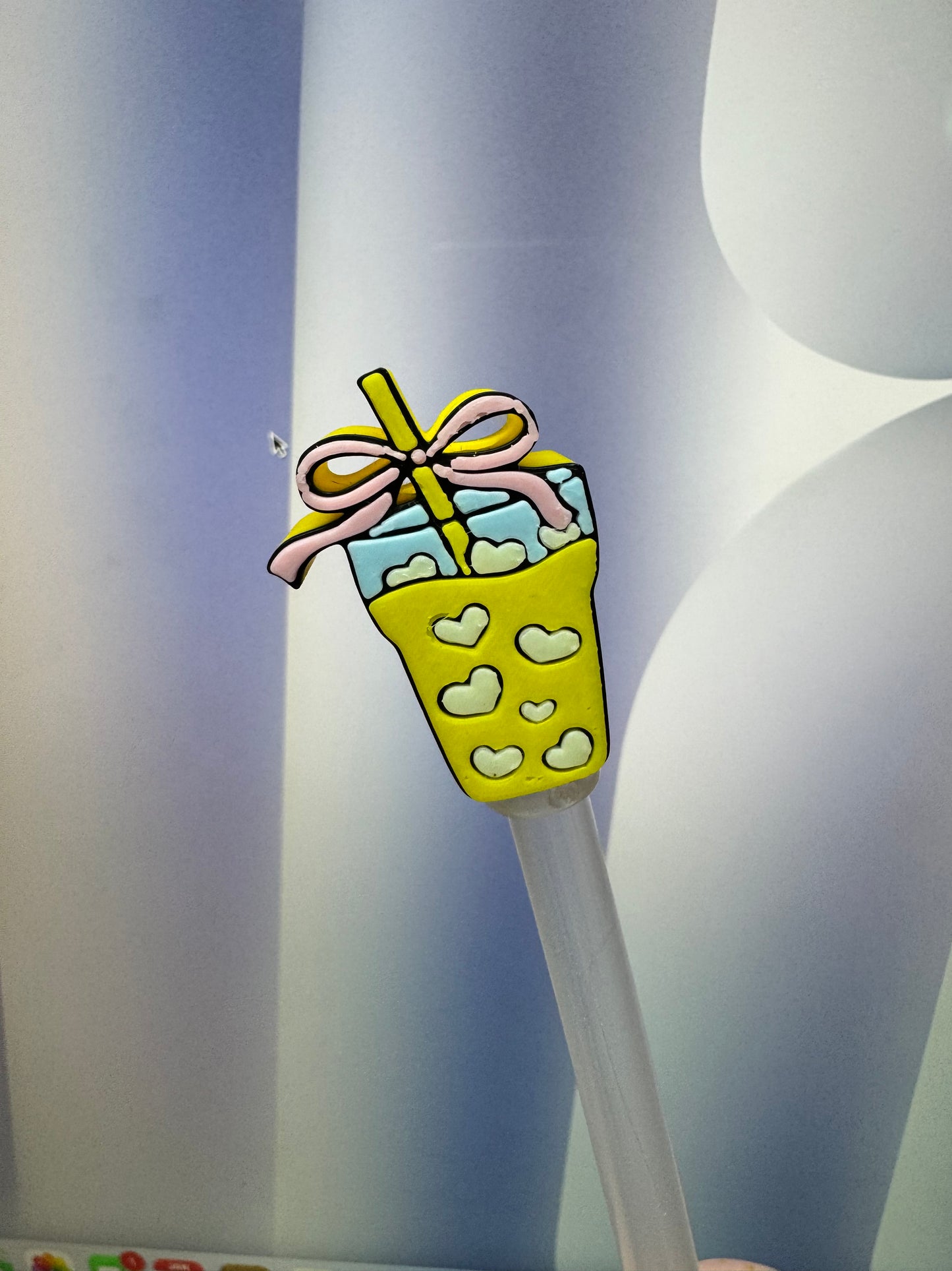 3D Lemonade Straw Topper