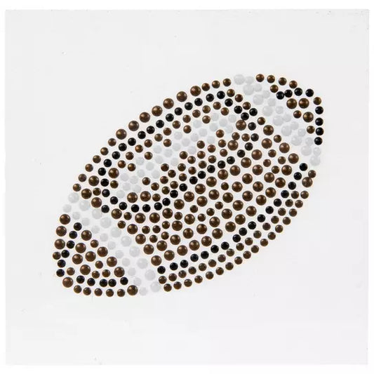 Football Rhinestone Patch