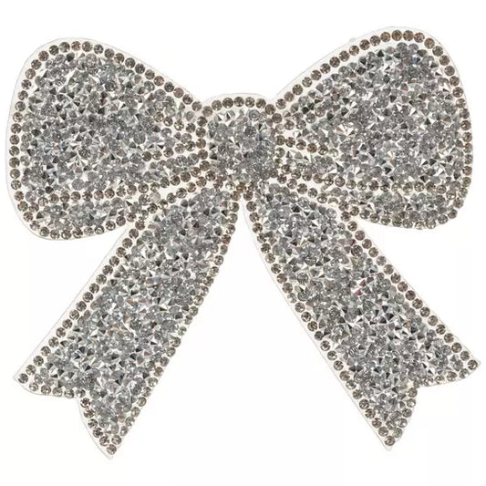 Rhinestone Bow Patch