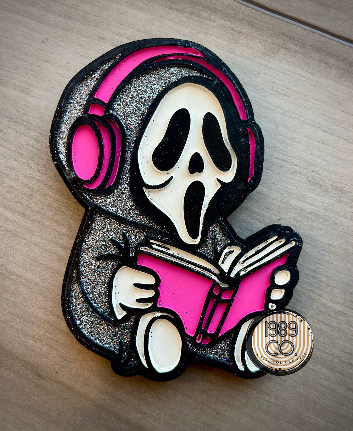 Ghostface Reading Car Freshie: Vanilla pumpkin marshmallow